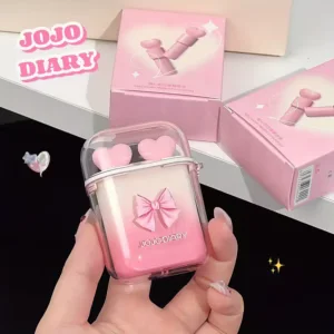 Earbuds Sweetheart Holiday Lip Gloss Combination, Velvet Water Mist/ Mirrored Water Gloss Combination Lip Gloss Lip Color, Lightweight Silky, Long-lasting Moisturizing, Create Exquisite Natural Makeup, Korean Makeup Women'S Essentia