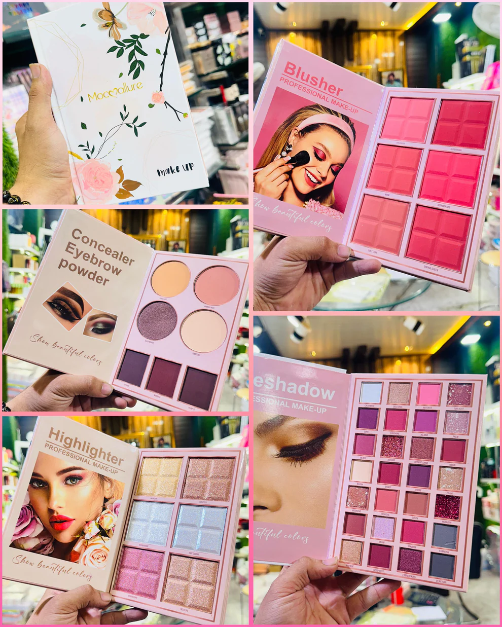 Mocmallure Wedding Bells 4 Page Makeup Book Palette For Girls